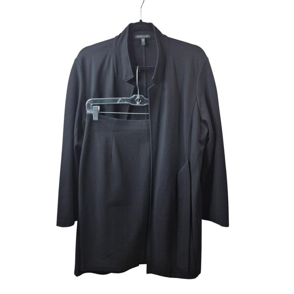 Eileen Fisher Womens 2 Piece Set Size S Belted Jacket...